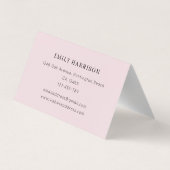 水エレガント色フローラ 名刺 (裏面)