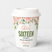 水エレガント色フローラSweet sixteen 紙コップ (裏面)