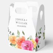 水エレガント色ブライトフェスティバルフローラ結婚ズ フェイバーボックス (オープン)