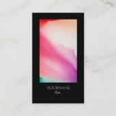 水エレガント色ブラック縁ど 名刺 (正面)