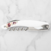 水エレガント色ブルゴーニュフローラ金ゴールド結婚ズ ソムリエナイフ (裏面)