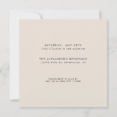 水エレガント色ブルーバードマイルストーン誕生日 招待状 (裏面)