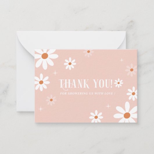 水エレガント色ブルーフローラ赤ちゃんシャワー注 ノートカード (正面)