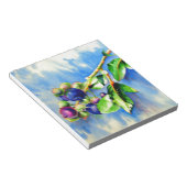 水エレガント色ブルーベ絵を描リー ノートパッド (アングル)