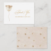 水エレガント色ベア誕生日感謝していユーベビーs ノートカード (正面/裏面)