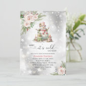 水エレガント色ベビー冷たい外ベビーsh 招待状 (スタンド正面)