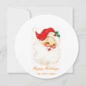 水エレガント色ホリデーカード シーズンカード (正面)