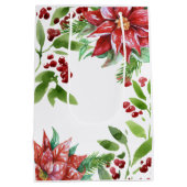 水エレガント色ホリデーフローラ ミディアムペーパーバッグ (裏面)