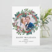 水エレガント色ホリーベリーリース写真 シーズンカード (スタンド正面)