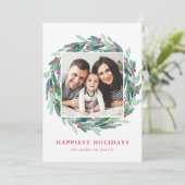 水エレガント色ホリーベリーリース写真 シーズンカード (スタンド正面)