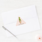 水エレガント色ボクウッドTopiaryシール 三角形シール (封筒)