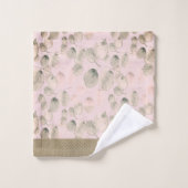 水エレガント色ボタニカル離れ バスタオルセット (ウォッシュタオル)