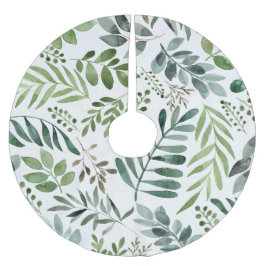 水エレガント色ボタニカル離れ ブラッシュドポリエステルツリースカート