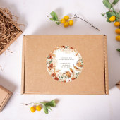 水エレガント色ボホ結婚シール ラウンドシール