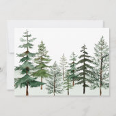 水エレガント色ボーイアドベンチャー開始ベビーショー 招待状 (裏面)