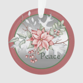 水エレガント色ポインセチアカスタムクリスマス オーナメント