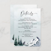 水エレガント色マウンテンフォレスト詳細 エンクロージャーカード (正面/裏面)