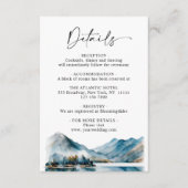 水エレガント色マウンテンフォレスト詳細 エンクロージャーカード (正面)