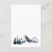 水エレガント色マウンテン詳細エンクロージャカード エンクロージャーカード (裏面)
