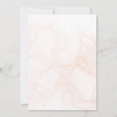 水エレガント色マグノリアブライダルシャワー 招待状 (裏面)