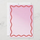 水エレガント色ミニマル卒業ブランチpi 招待状 (裏面)