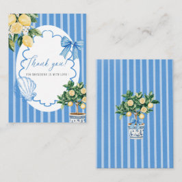 水エレガント色メイン絞りブライダルシャワー ノートカード