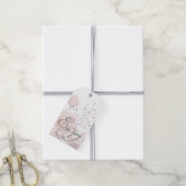 水エレガント色メッセージカード ギフトタグ (より糸付き)