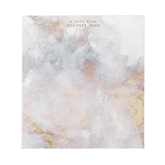 水エレガント色メモ帳 ノートパッド (正面)