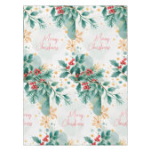 水エレガント色メリークリスマステーブルクロス テーブルクロス (正面)