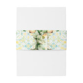 水エレガント色モノグラ地中海のム結婚ズ 招待状ベリーバンド (裏面例)