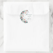 水エレガント色ユーカリの野結婚花 ラウンドシール (バッグ)