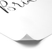 水エレガント色ユーカリブライダルシャワー ポスター (角)