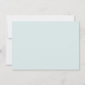 水エレガント色ユーカリ光結婚の セーブザデート (裏面)