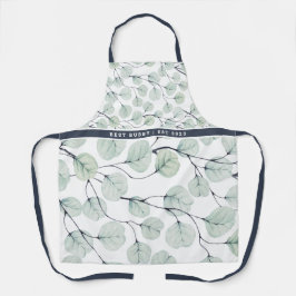 水エレガント色ユーカリ植物単像 エプロン