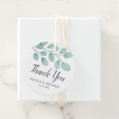 水エレガント色ユーカリ結婚の感謝 フェイバータグ (インサイチュ)