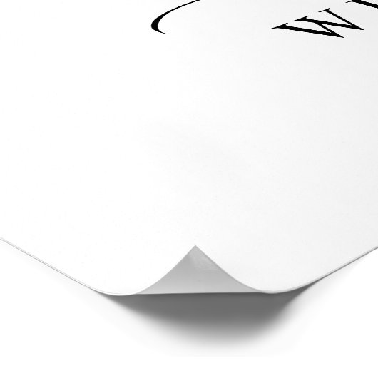 水エレガント色ユーカリ結婚の歓迎 ポスター (角)