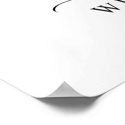 水エレガント色ユーカリ結婚の歓迎 ポスター (角)