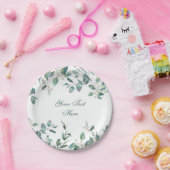 水エレガント色ユーカリ結婚式パーティー ペーパープレート (パーティー)