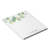 水エレガント色ユーカリ葉製品 ノートパッド (アングル)
