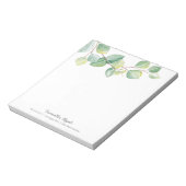 水エレガント色ユーカリ葉製品 ノートパッド (回転)