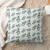 水エレガント色ユーカリ葉 クッション (ブランケット)