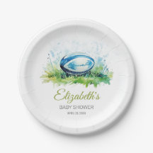 水エレガント色ラグビー赤ちゃんシャワー