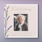 水エレガント色ラベンダーお祝いの生活 招待状