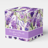 水エレガント色ラベンダーの花の箱を好む フェイバーボックス (正面サイド)