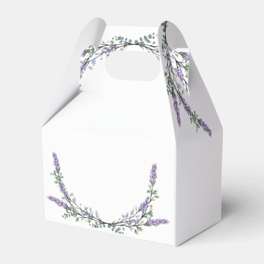 水エレガント色ラベンダーグリーン植物園 フェイバーボックス (裏面サイド)