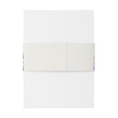 水エレガント色ラベンダーフ結婚ィールド 招待状ベリーバンド (裏面例)