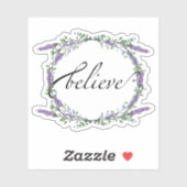 水エレガント色ラベンダーユーカリ信じス シール (シート)