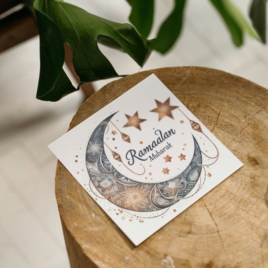 水エレガント色ラマダンカレムムバラク ノートカード