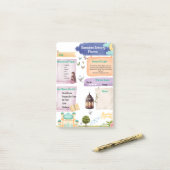 水エレガント色ラマダーン活性プランナー ポストイット (デスク上)