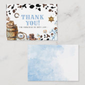 水エレガント色リトルカウボーイロデオカントリーバブ ノートカード (正面/裏面)